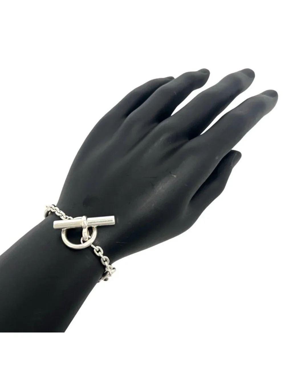 Hermes Chaine D'Ancre Farandole LG Bracelet 925 Sterling Silver